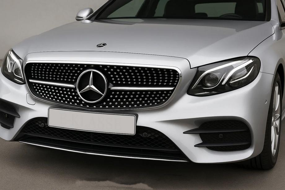 Mercedes E-сlass W213 2016-2023 гг. Передняя решетка Diamond Black (для Avantgarde/AMG-Line/E43 AMG/E53 AMG 2016-2020) Image