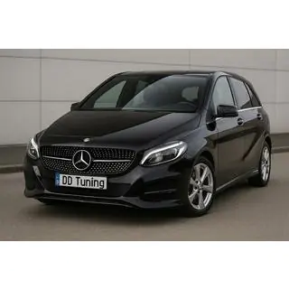 Передняя решетка радиатора Diamond Black (2015-2018) Mercedes B-class W246 2011-2018 гг. фото 1
