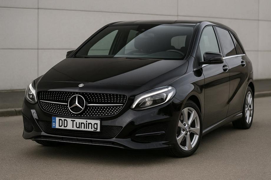 Mercedes B-class W246 2011-2018 гг. Передняя решетка радиатора Diamond Black (2015-2018) Image