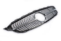 Mercedes C-class W205 2014-2021 гг. Передняя решетка Diamond Silver (для Avantgarde/AMG-Line/C43 AMG) 2018+, с камерой фото 12