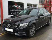 Mercedes C-class W205 2014-2021 гг. Передняя решетка Diamond Silver (для Avantgarde/AMG-Line/C43 AMG) 2018+, с камерой фото 14