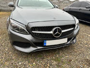 Mercedes C-class W205 2014-2021 гг. Передняя решетка Diamond Silver (для Avantgarde/AMG-Line/C43 AMG) 2018+, с камерой фото 2