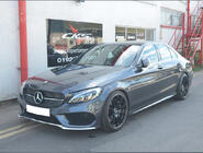 Mercedes C-class W205 2014-2021 гг. Передняя решетка Diamond Silver (для Avantgarde/AMG-Line/C43 AMG) 2018+, с камерой фото 18