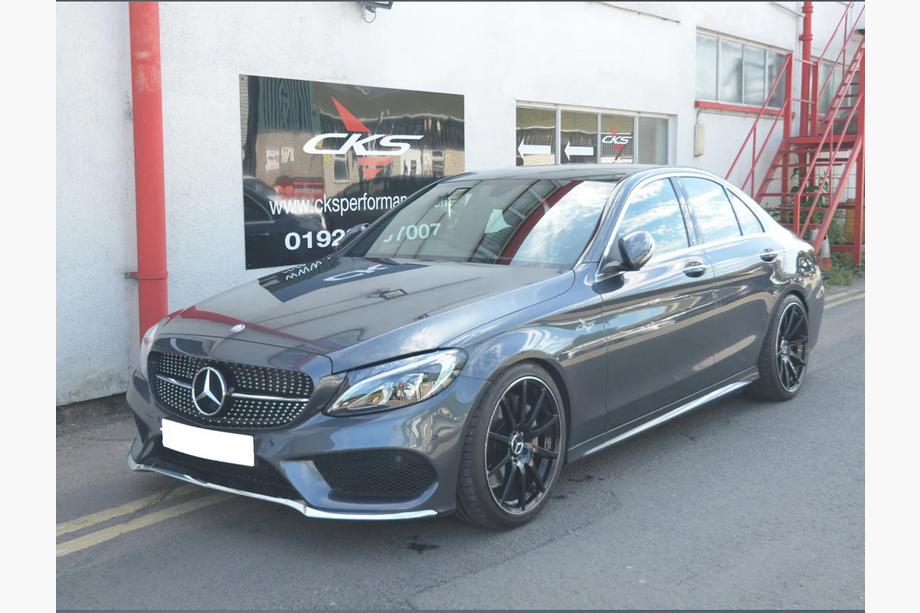 Mercedes C-class W205 2014-2021 гг. Передняя решетка Diamond Silver (для Avantgarde/AMG-Line/C43 AMG) 2018+, без камеры Фото 18