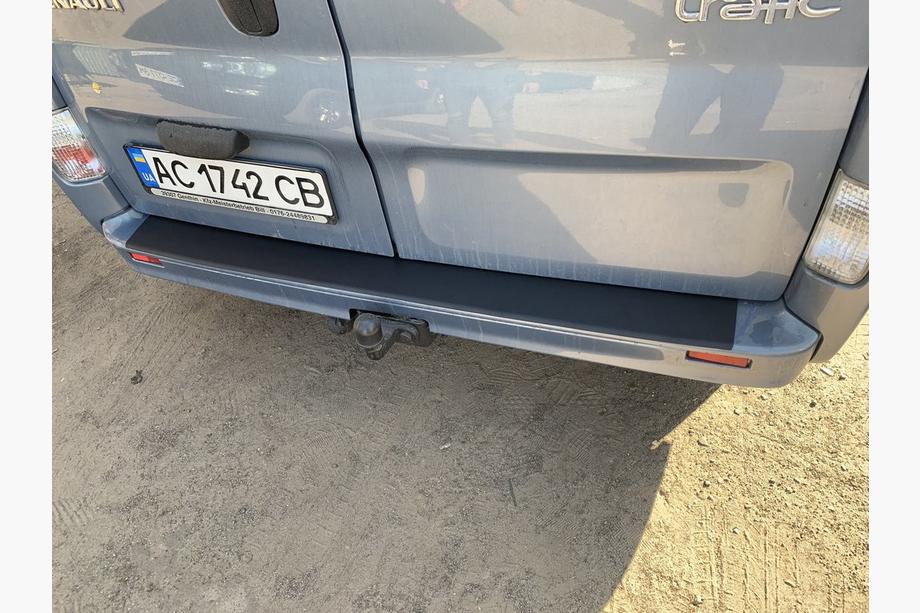 Nissan Primastar 2002-2014 гг. Накладка на задний бампер DDU (ABS) Фото 11