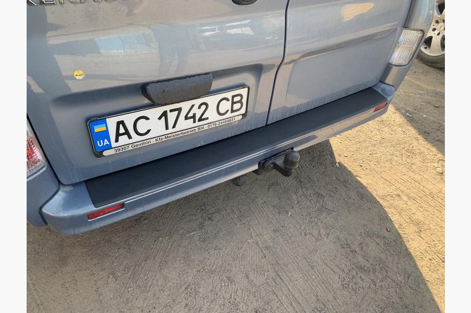 Nissan Primastar 2002-2014 гг. Накладка на задний бампер DDU (ABS) Фото 10