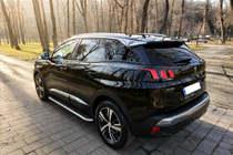 Peugeot 3008 2016-2023 гг. Боковые Подножки Maydos V1 (2 шт., Алюминий и Нержавейка) фото 1