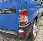 Citroen Berlingo 1996-2008 гг. Хромированные накладки на задние фонари (2 шт., нержавейка) Carmos - Турецкая Нержавеющая Сталь фото 4