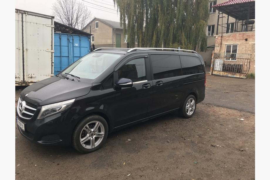 Mercedes Viano 2004-2014 гг. Серые рейлинги Skyport (цельнометаллические) Фото 6