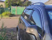 Chevrolet Captiva 2006-2019 гг. Ветровики с хромированным молдингом (4 шт, Niken) фото 5