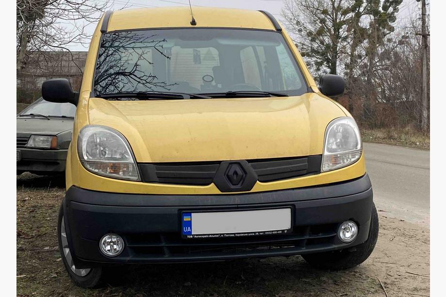 Renault Kangoo 1998-2008 гг. Верхняя зимняя заглушка решетки радиатора (2003-2008) Фото 3