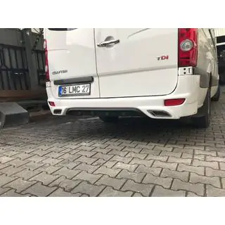 Накладка на задний бампер V2 (грунт под покраску) Mercedes Sprinter W906 2006–2018 гг. фото 3