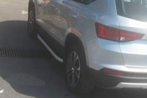 Seat Ateca 2016- гг. Боковые пороги Fullmond (2 шт., алюминий) фото 4