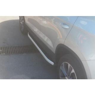 Боковые пороги Fullmond (2 шт., алюминий) Seat Ateca 2016- гг. фото 3