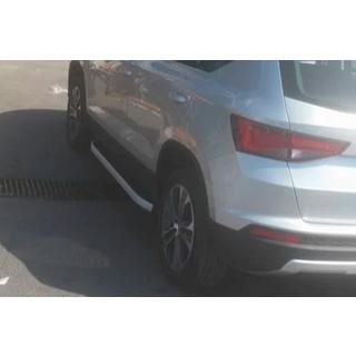 Боковые пороги Fullmond (2 шт., алюминий) Seat Ateca 2016- гг. фото 4