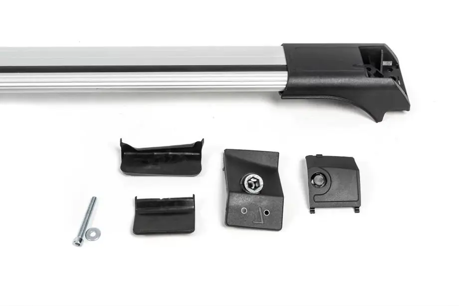 Range Rover Evoque 2012-2018 гг. Поперечины на рейлинги без замка Flybar V1 (2 шт) до 140 см, черный Фото 5