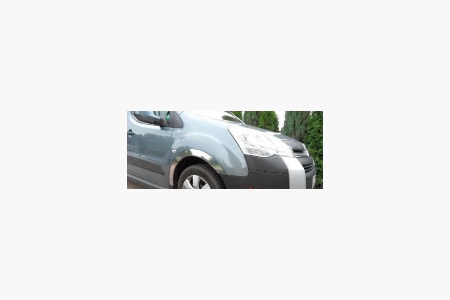 Citroen Berlingo 2008-2018 гг. Накладки на арки из нержавейки (4 шт) 2 Боковые Двери, Нержавеющая Сталь Фото 9