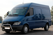 Mercedes Sprinter W901/902/903/904/905 1995–2006 гг. Кенгурятник WT004 (нержавейка) фото 2