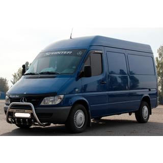 Кенгурятник WT004 (нержавейка) Mercedes Sprinter W901/902/903/904/905 1995–2006 гг. фото 2