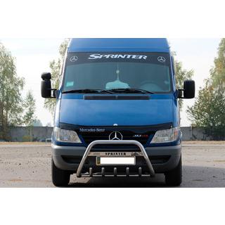 Кенгурятник WT004 (нержавейка) Mercedes Sprinter W901/902/903/904/905 1995–2006 гг. фото 1