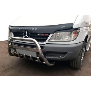 Кенгурятник WT004 (нержавейка) Mercedes Sprinter W901/902/903/904/905 1995–2006 гг. фото 4