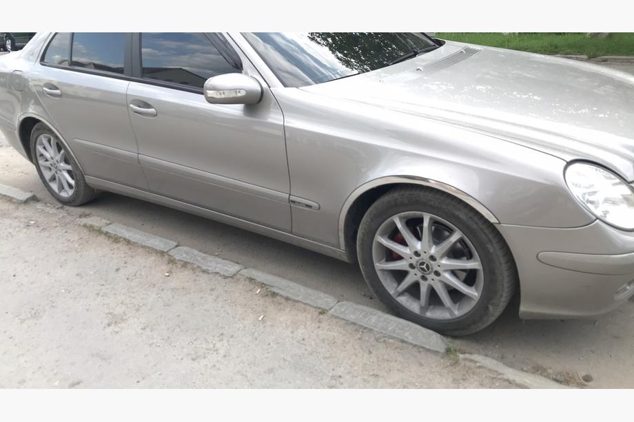 Mercedes E-class W211 2002-2009 гг. Накладки на арки (4 шт, нержавейка) Фото 2