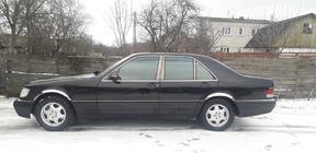 Mercedes S-сlass W140 1991-1998 гг. Накладки на арки (Short/Long, 4 шт, нержавейка) фото 2