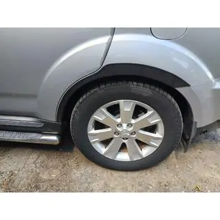 Расширители арок (4 шт, черные) Mitsubishi Outlander 2006-2012 гг. фото 4