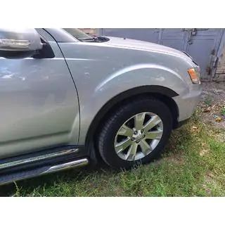 Расширители арок (4 шт, черные) Mitsubishi Outlander 2006-2012 гг. фото 1
