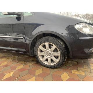 Volkswagen Touran 2003-2010 гг. Накладки на арки (4 шт, черные)