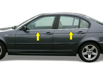 BMW 3 серия E46 1998-2006 гг. Окантовка окон нержавейка Carmos - Турецкая Нержавеющая Сталь фото 2