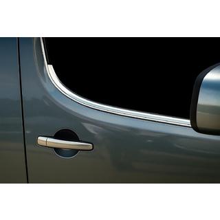 Окантовка окон из нержавеющей стали Citroen Berlingo 2008-2018 гг. фото 4