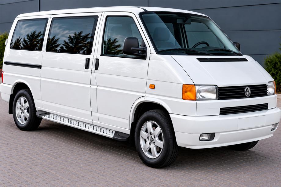 Volkswagen T4 Transporter 1990-2003 гг. Боковые Подножки Allmond Grey (2 шт., Алюминий) Image
