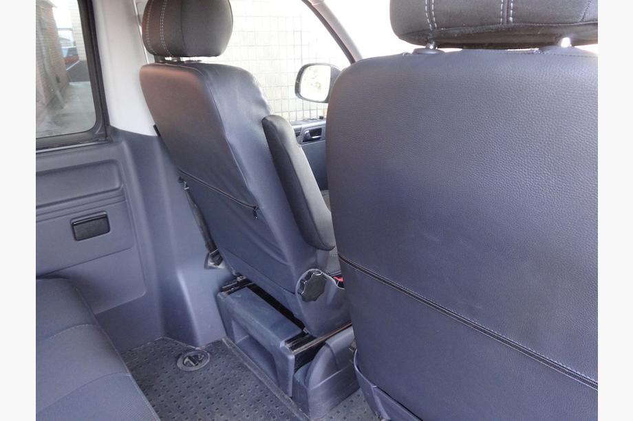 Volkswagen T5 2010-2015 гг. Авточехлы (Эко-кожа↗Ткань, Premium) Передние сиденья (1+1) Фото 7