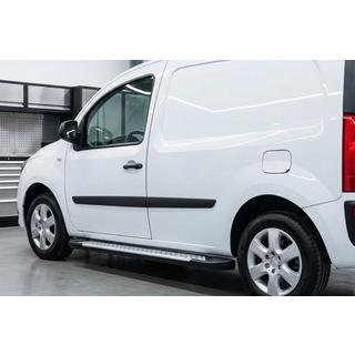 Боковые Подножки Allmond Grey (2 шт., Алюминий) Renault Kangoo 2008–2020 гг. фото 1