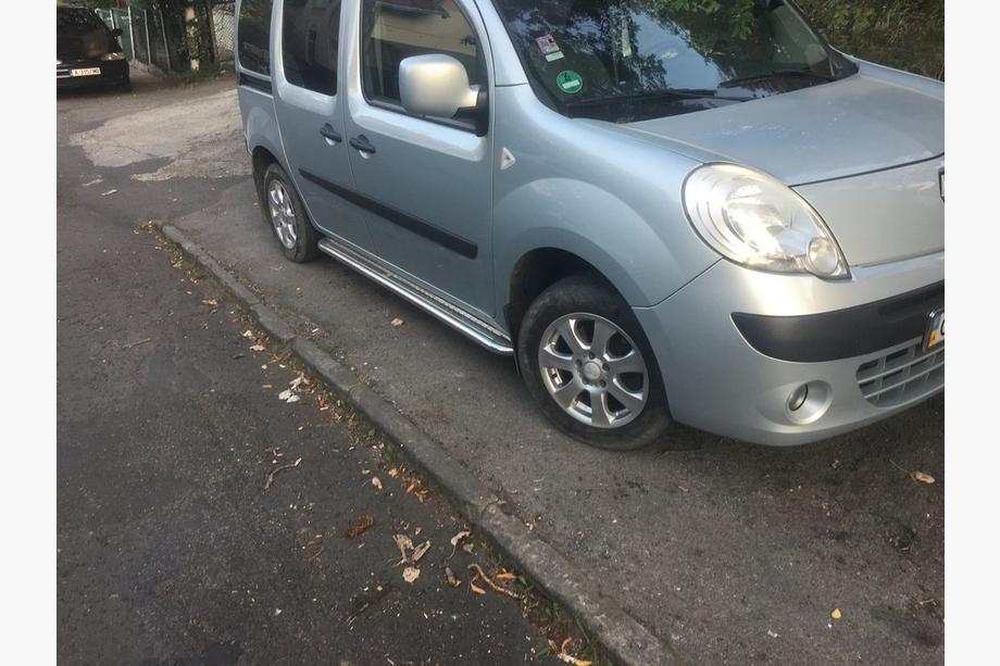 Renault Kangoo 2008–2020 гг. Боковые Подножки Premium (2 шт., Нержавейка) Image