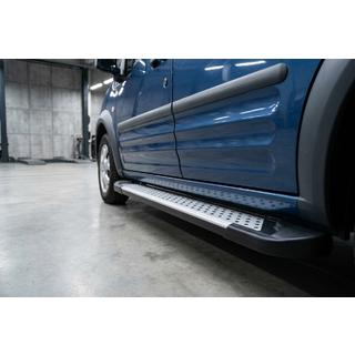 Боковые Подножки Тип X5 (2 шт., Алюминий) Ford Connect 2006–2009 гг. фото 1