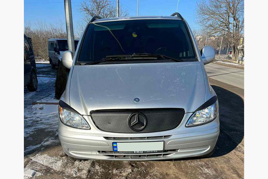 Mercedes Vito W639 2004-2014 гг. Зимняя накладка на решетку радиатора (2003-2010) Image