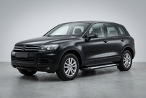 Volkswagen Touareg 2010-2018 гг. Боковые Подножки Allmond Grey (2 шт., Алюминий) фото 1