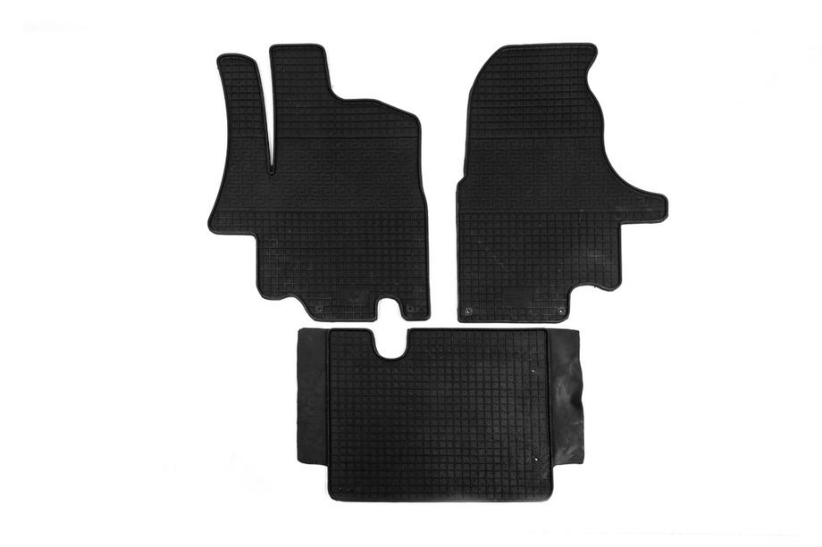 Nissan Interstar 2002-2010 гг. Резиновые коврики (3 шт, Polytep) Image