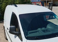 Volkswagen Caddy 2010-2015 гг. Рейлинги Skyport BLACK Стандартная база фото 8