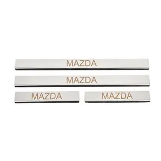 Накладки на пороги Carmos (4 шт, нержавейка) V-3 фото 1