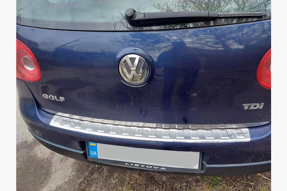Volkswagen Golf 5 2003-2009 гг. Накладка на багажник нержавейка Carmos - Турецкая Нержавеющая Сталь Фото 5