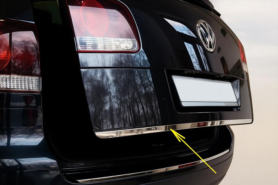 Volkswagen Touareg 2002–2010 гг. Хромированная Накладка Крышки Багажника Carmos - (ABS) Фото 1