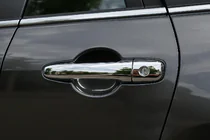 Mazda CX-7 2006-2012 гг. Хромированные накладки на ручки V2 (4 шт, нержавейка) фото 3
