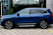 Renault Koleos 2016-2024 гг. Боковые пороги Allmond (2 шт., алюминий) фото 1