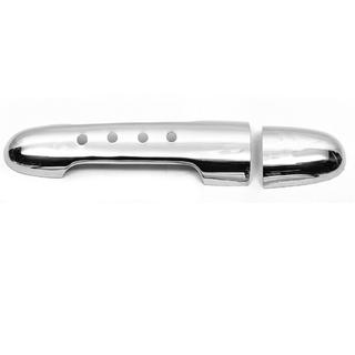 Хромированная накладка на ручку двери с отверстиями (1 шт, нержавейка) Mercedes Vito W639 2004-2014 гг. фото 2