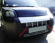 Peugeot Bipper 2008-2017 гг. Накладка на решетку радиатора (13 шт., нержавейка) фото 1