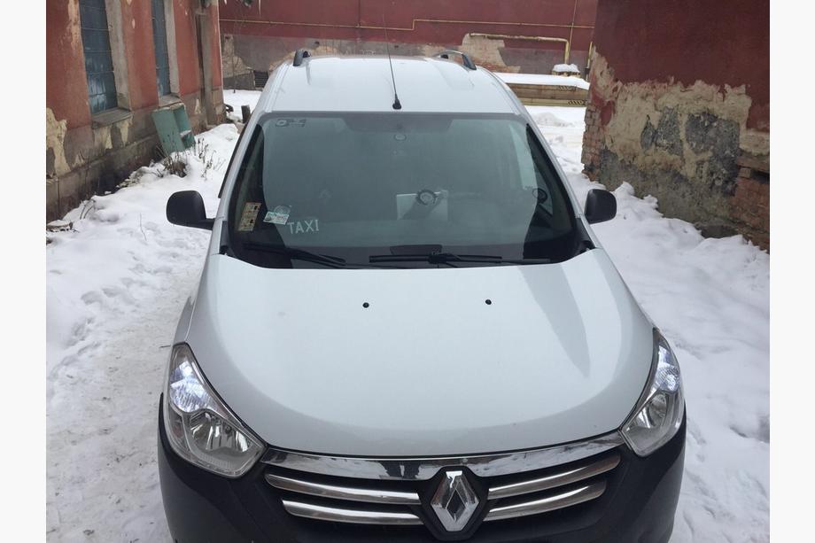 Renault Dokker 2013-2022 гг. Хромированные Рейлинги Пластиковая ножка Фото 3