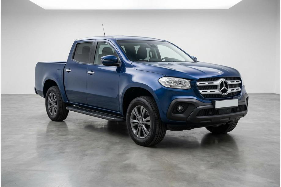 Mercedes X class 2017-2020 гг. Боковые Подножки Bosphore Black (2 шт., Алюминий) Image